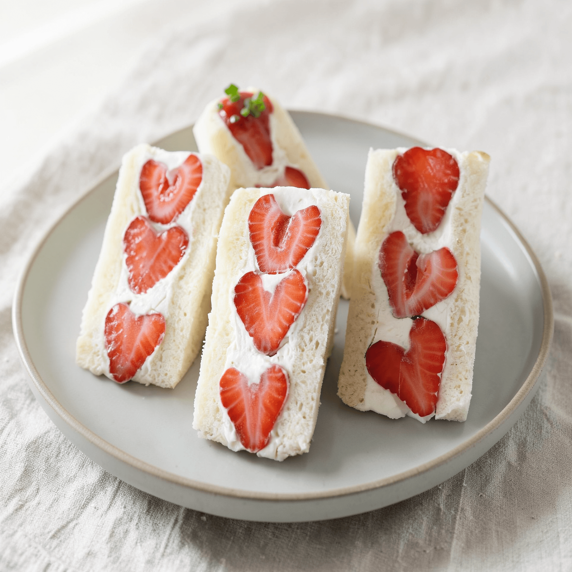 Mascarpone Strawberry Sando