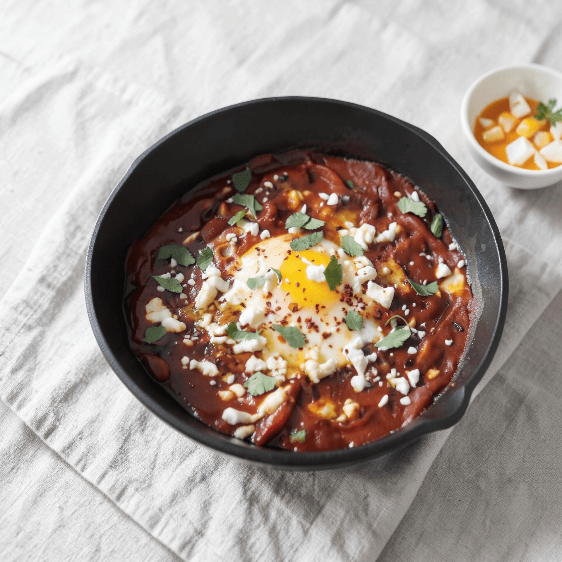 Mushroom and Pepper Shakshuka