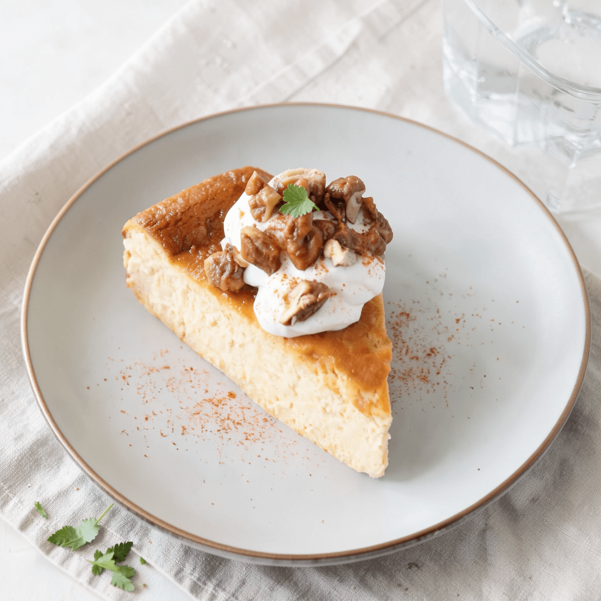 Basque Butternut Squash Cheesecake