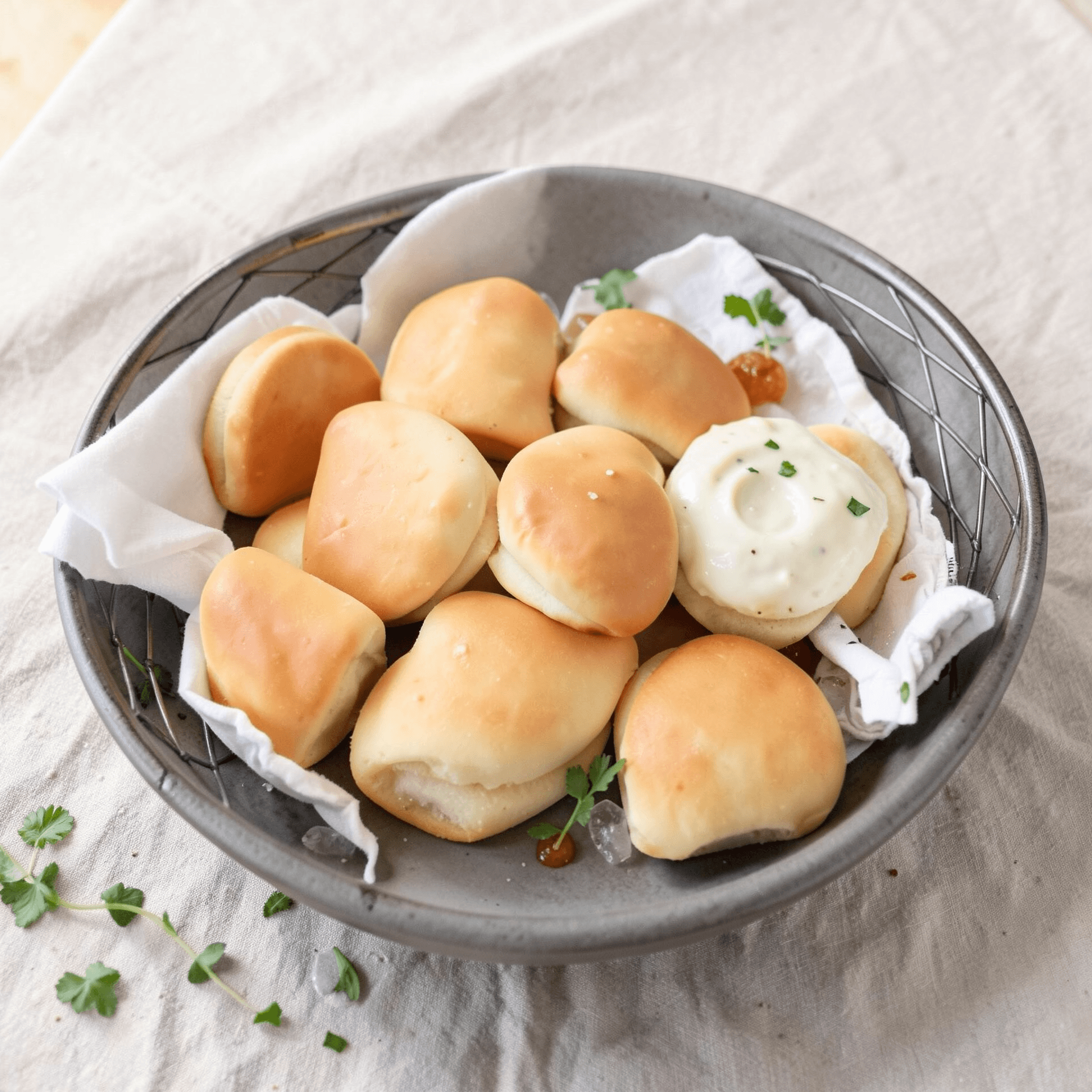 Buttery Parker House Rolls