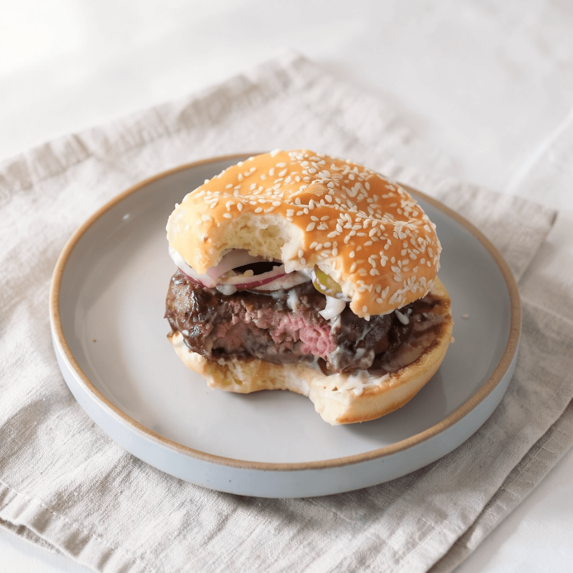 Triple-Seared Whiskey Burger