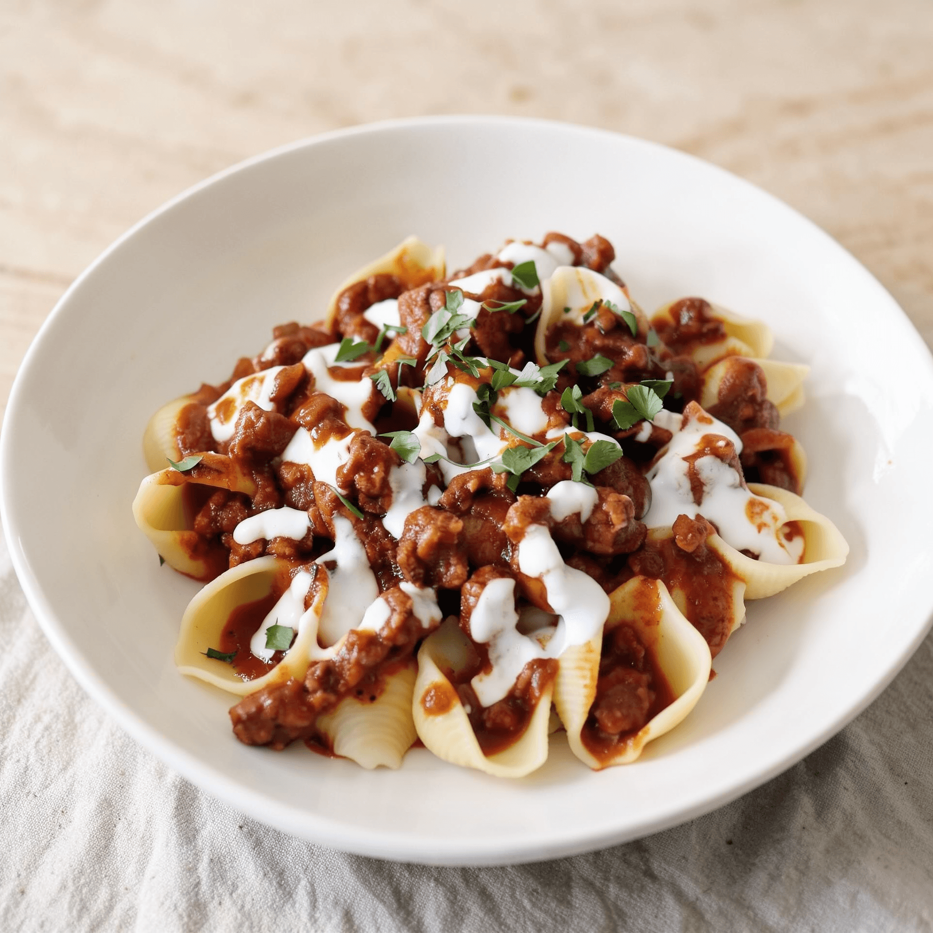 Turkish Turkey Chili Pasta