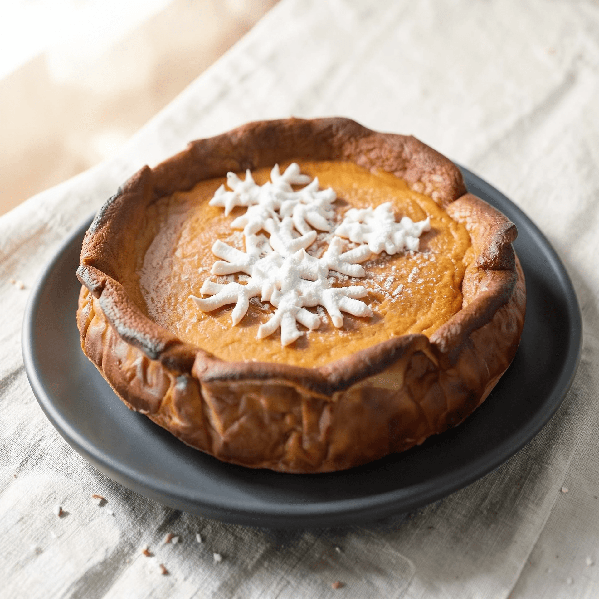 Gingerbread Basque Cheesecake