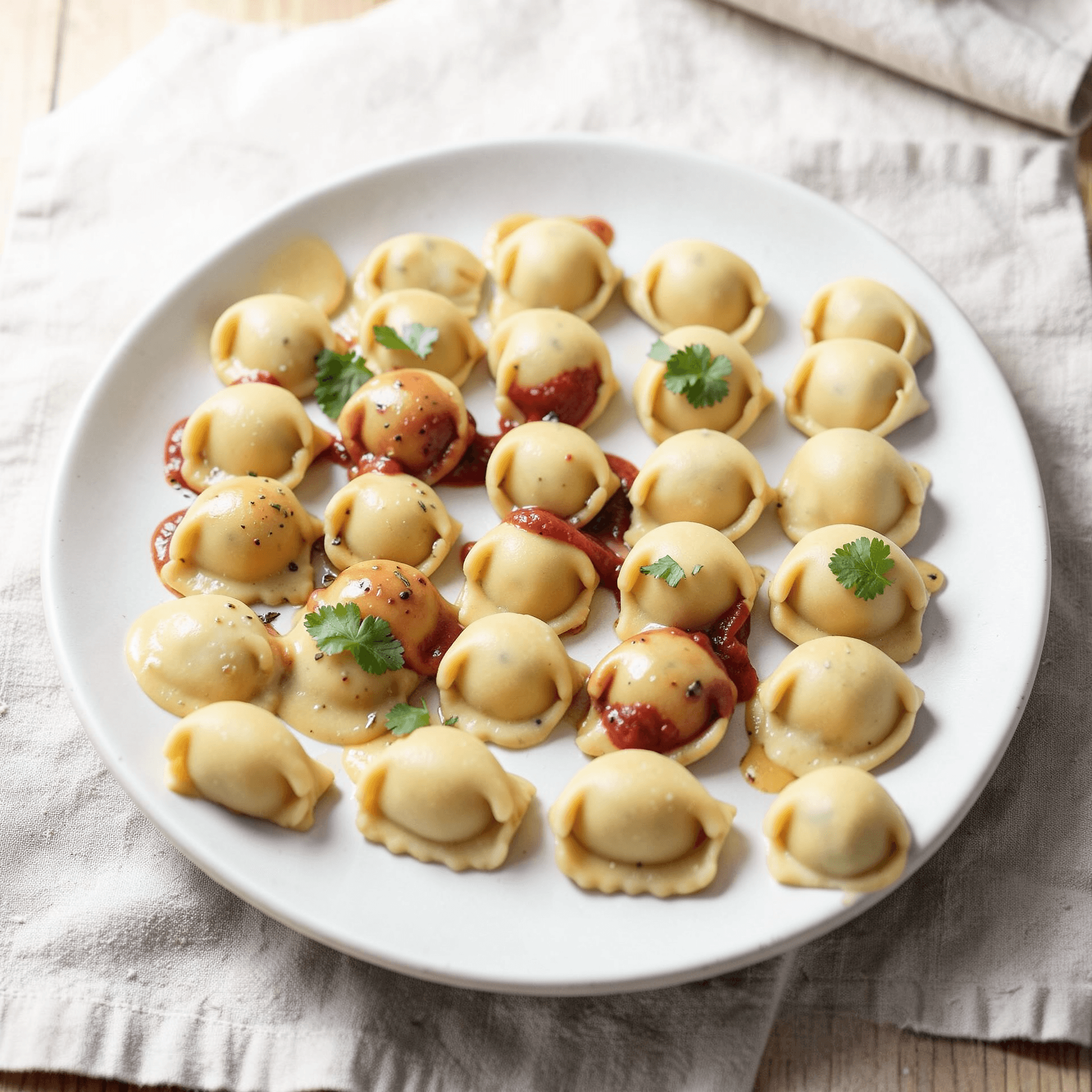 Homemade Ricotta Cheese Agnolotti