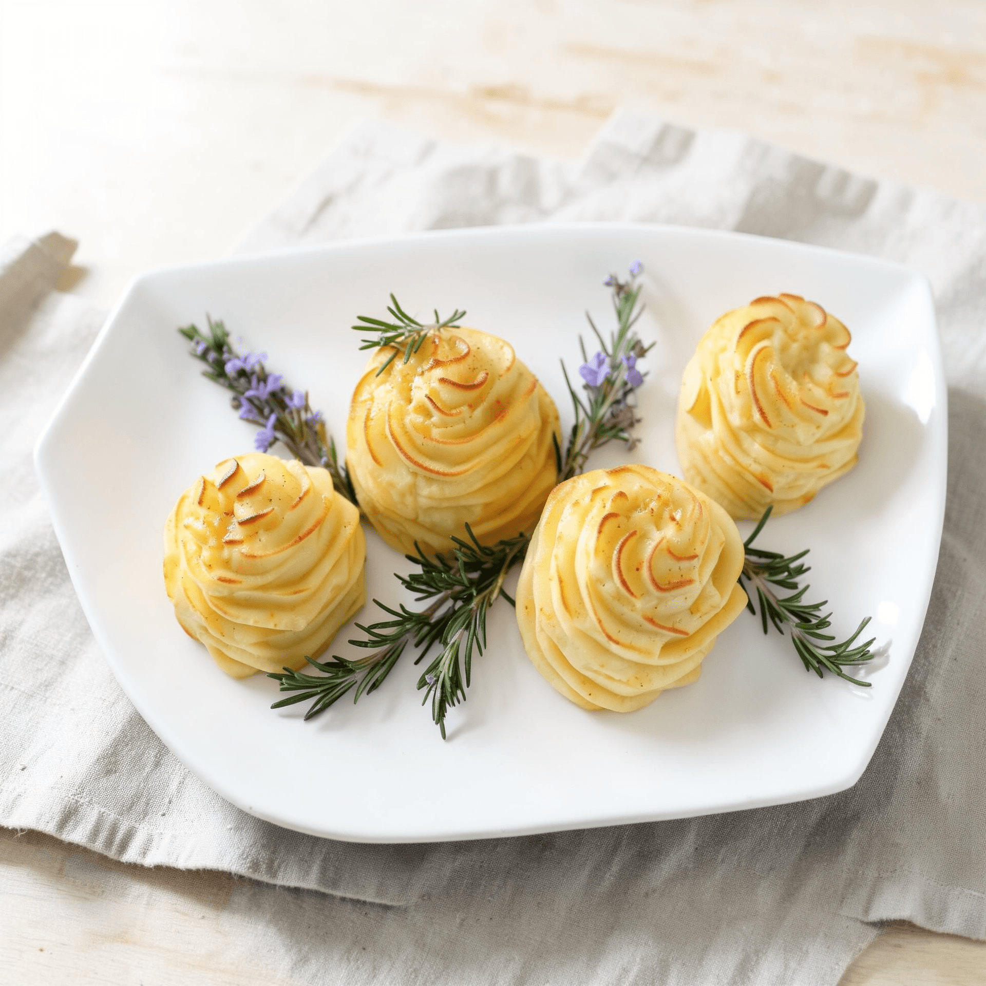 Golden-Baked Duchess Potatoes