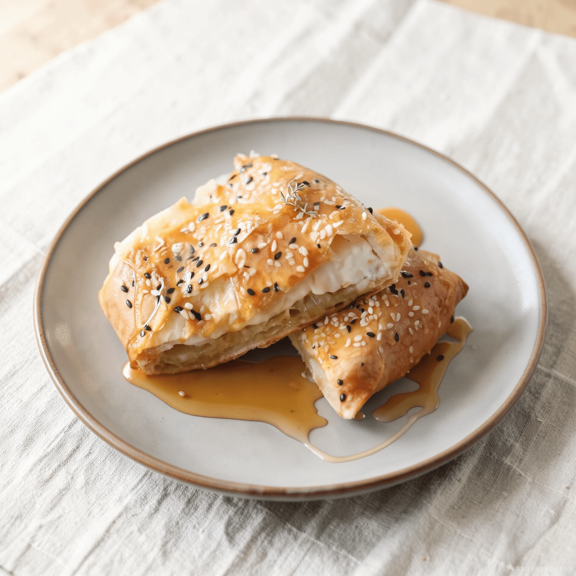 Honey-Drizzled Baked Feta Phyllo