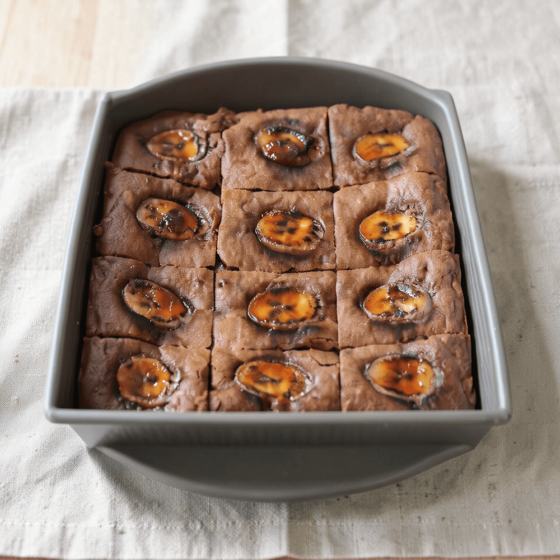 Bruleed Banana Bread Brownies
