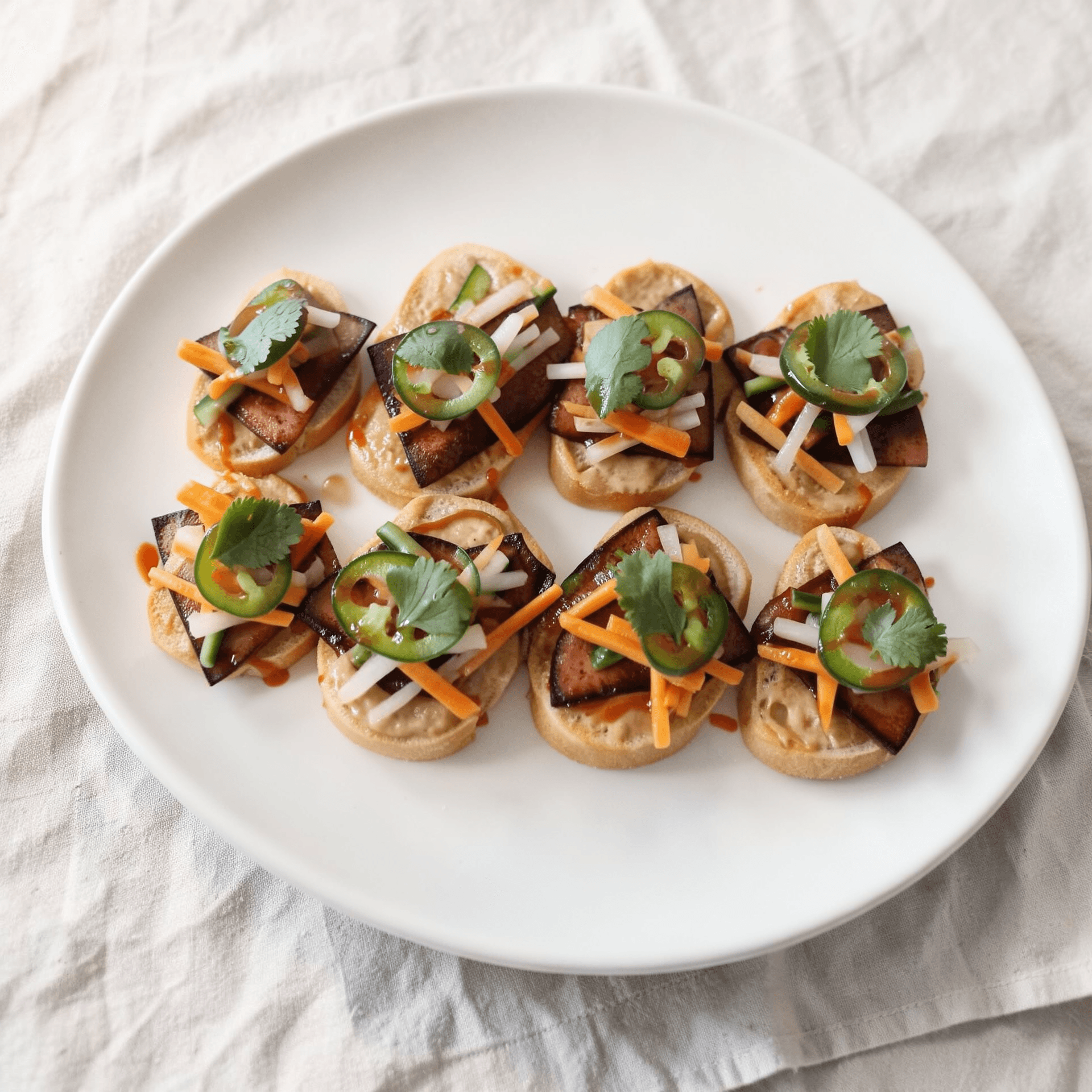 Fried Bologna Banh Mi Bites