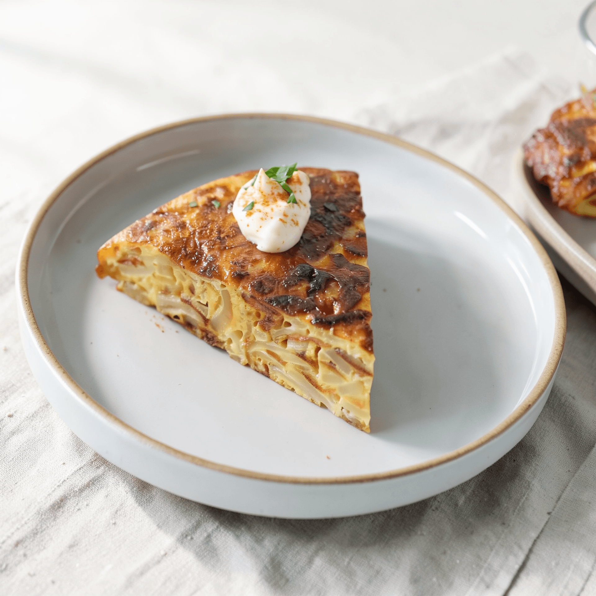 Browned Potato Spanish Tortilla