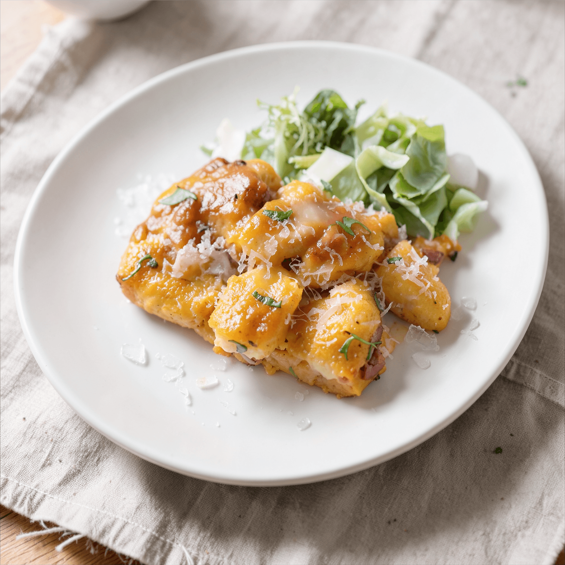 Loaded Butternut Squash Cordon Bleu