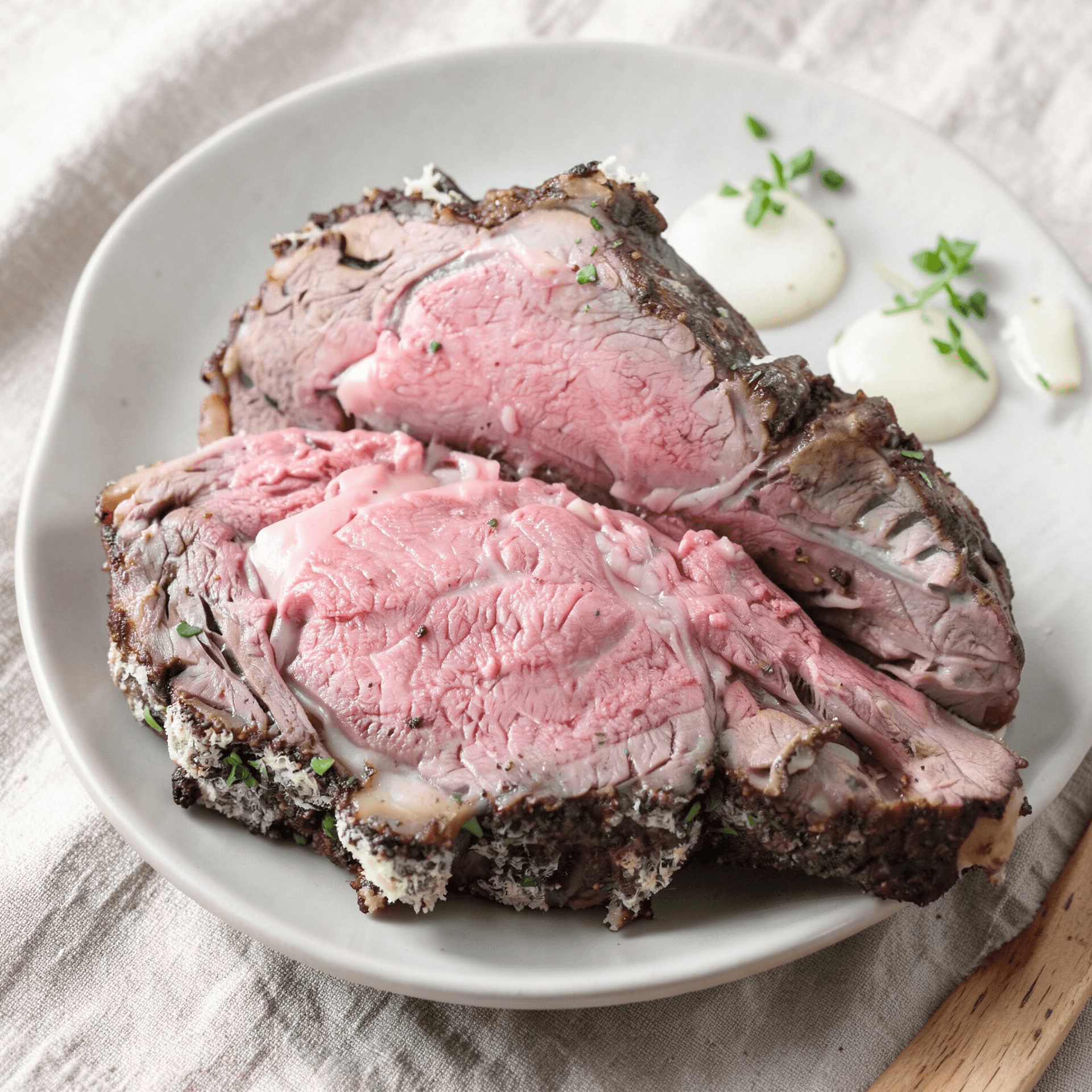 Pepper-Parmesan Prime Rib