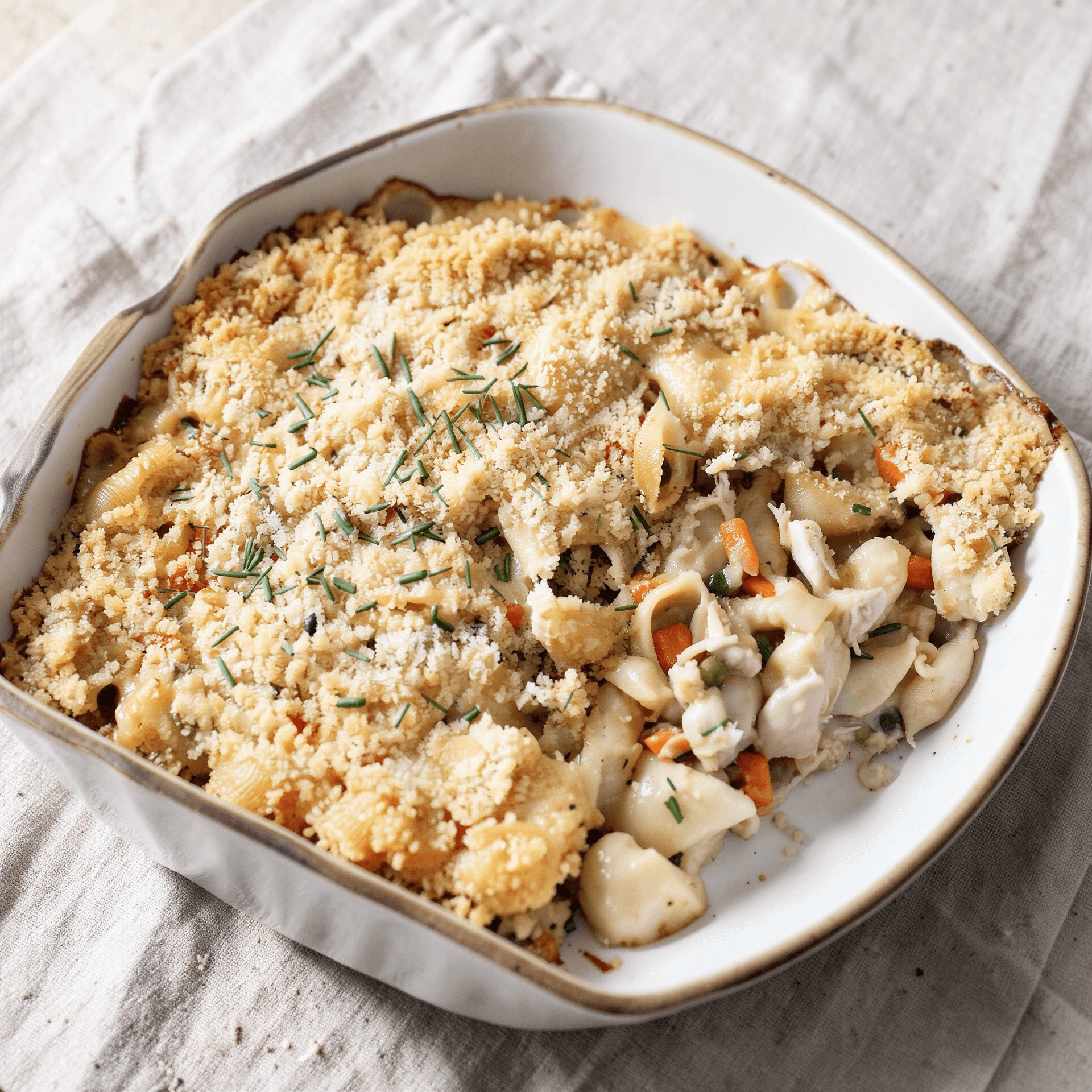 Baked Chicken Pot Pie Pasta