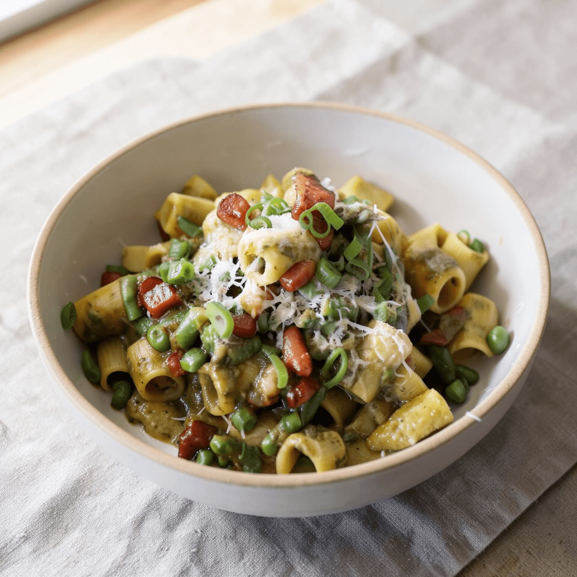 Pancetta Primavera Rigatoni