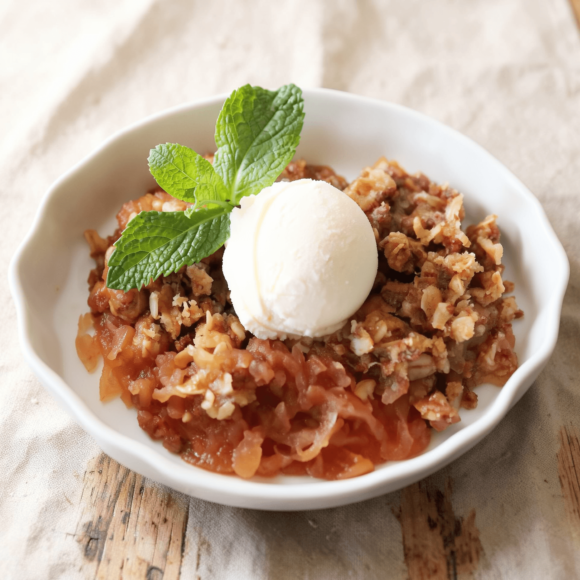 Grated Apple Crisp