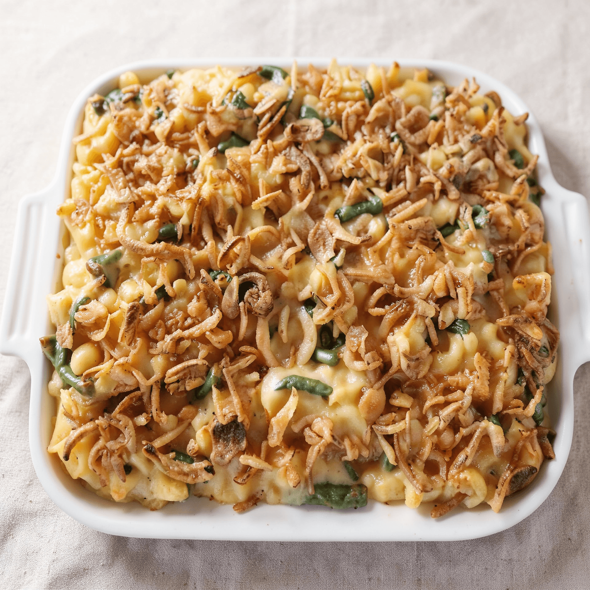 Green Bean Mac and Cheese