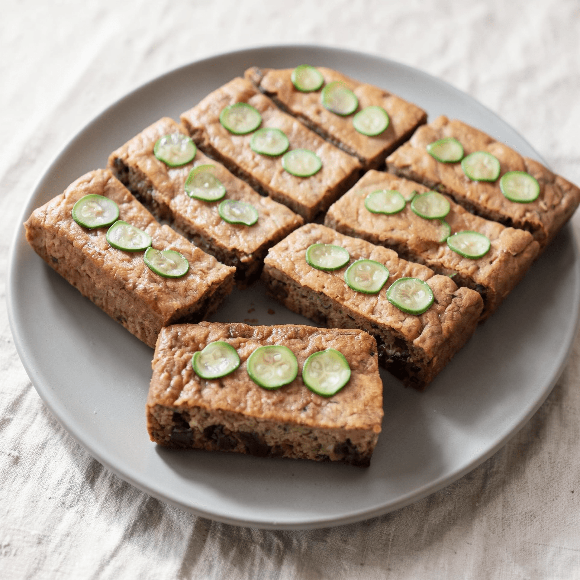 Flourless Chocolate Zucchini Bars