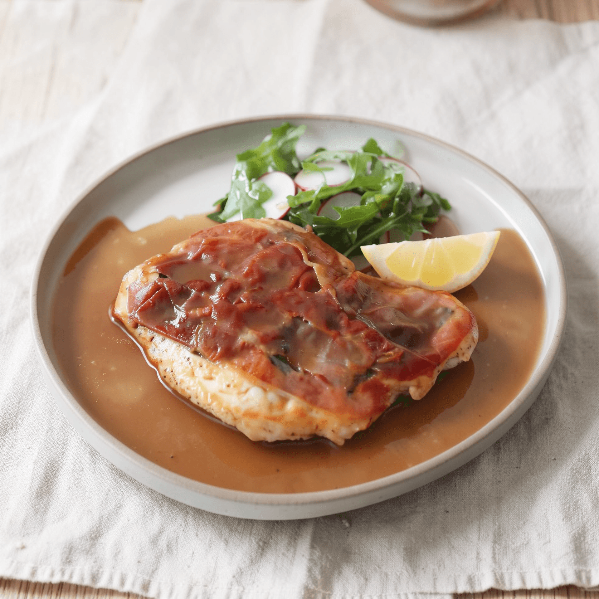 Chicken Saltimbocca with Marsala Sauce