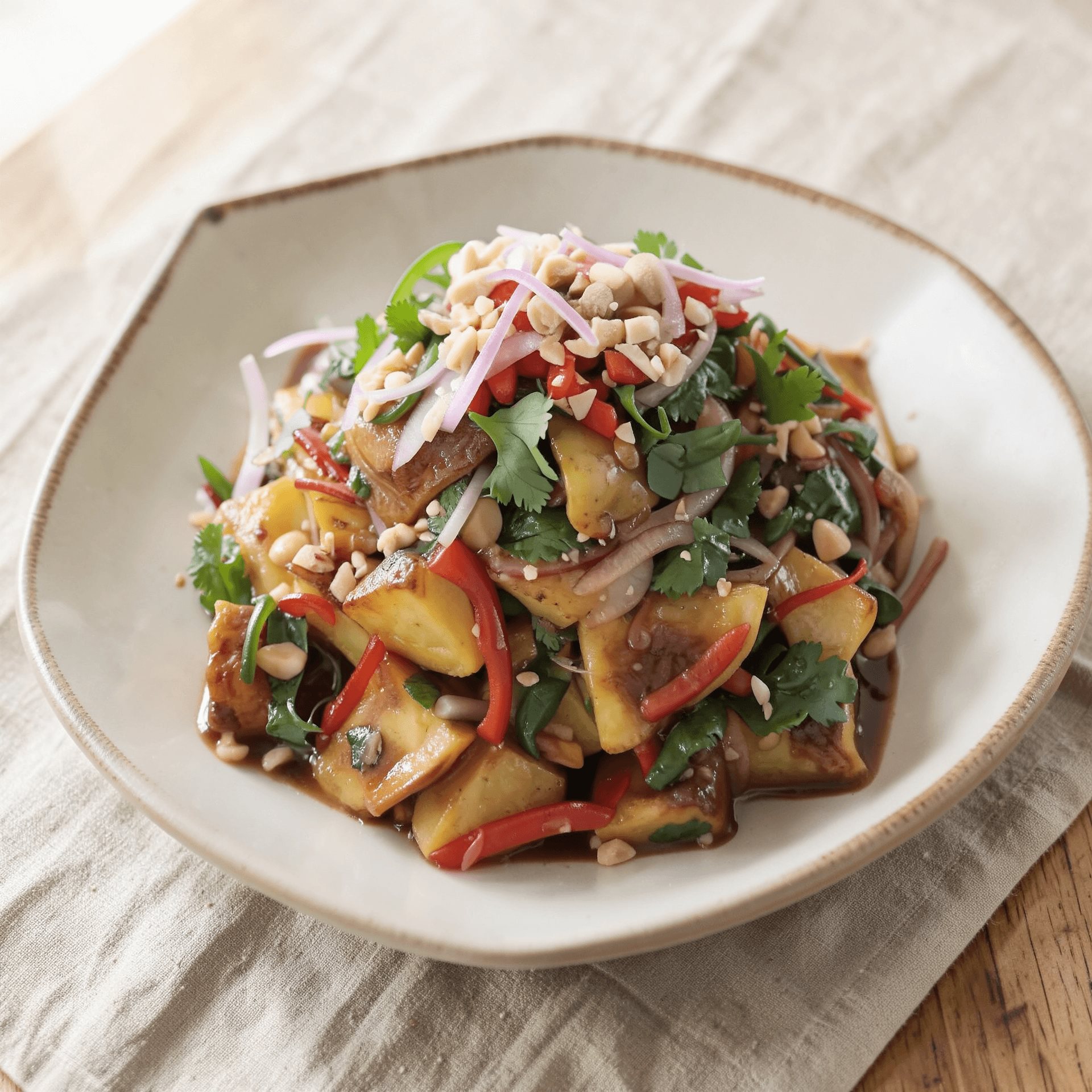 Thai-Inspired Roasted Potato Salad