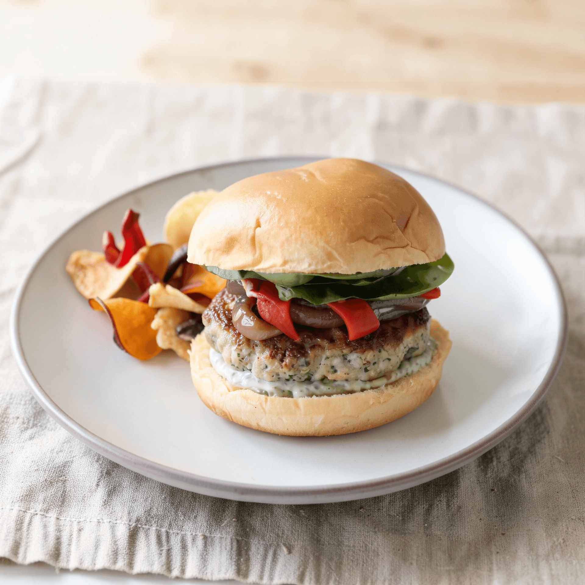 Chimichurri Chicken Burger