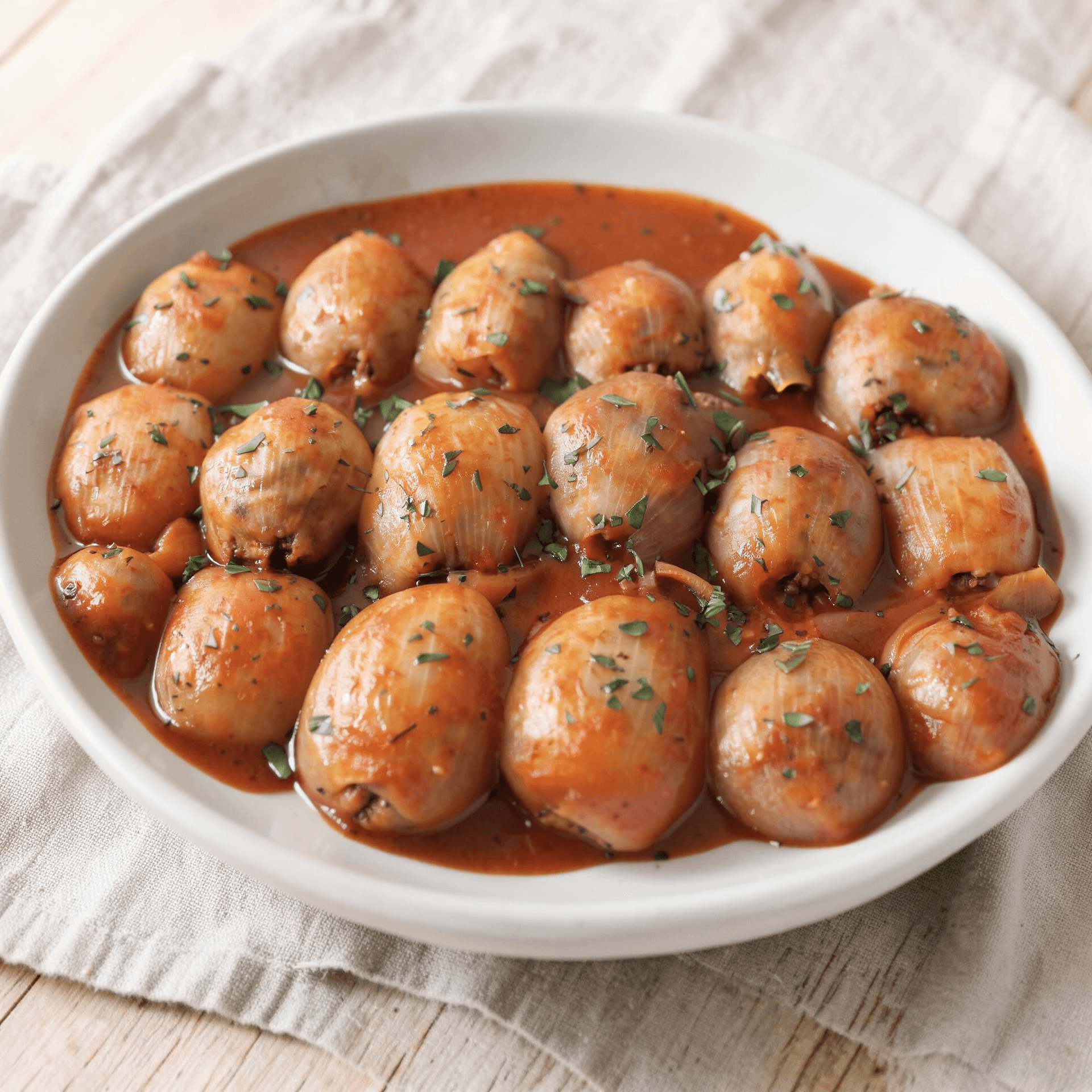 Greek Beef-Stuffed Onion