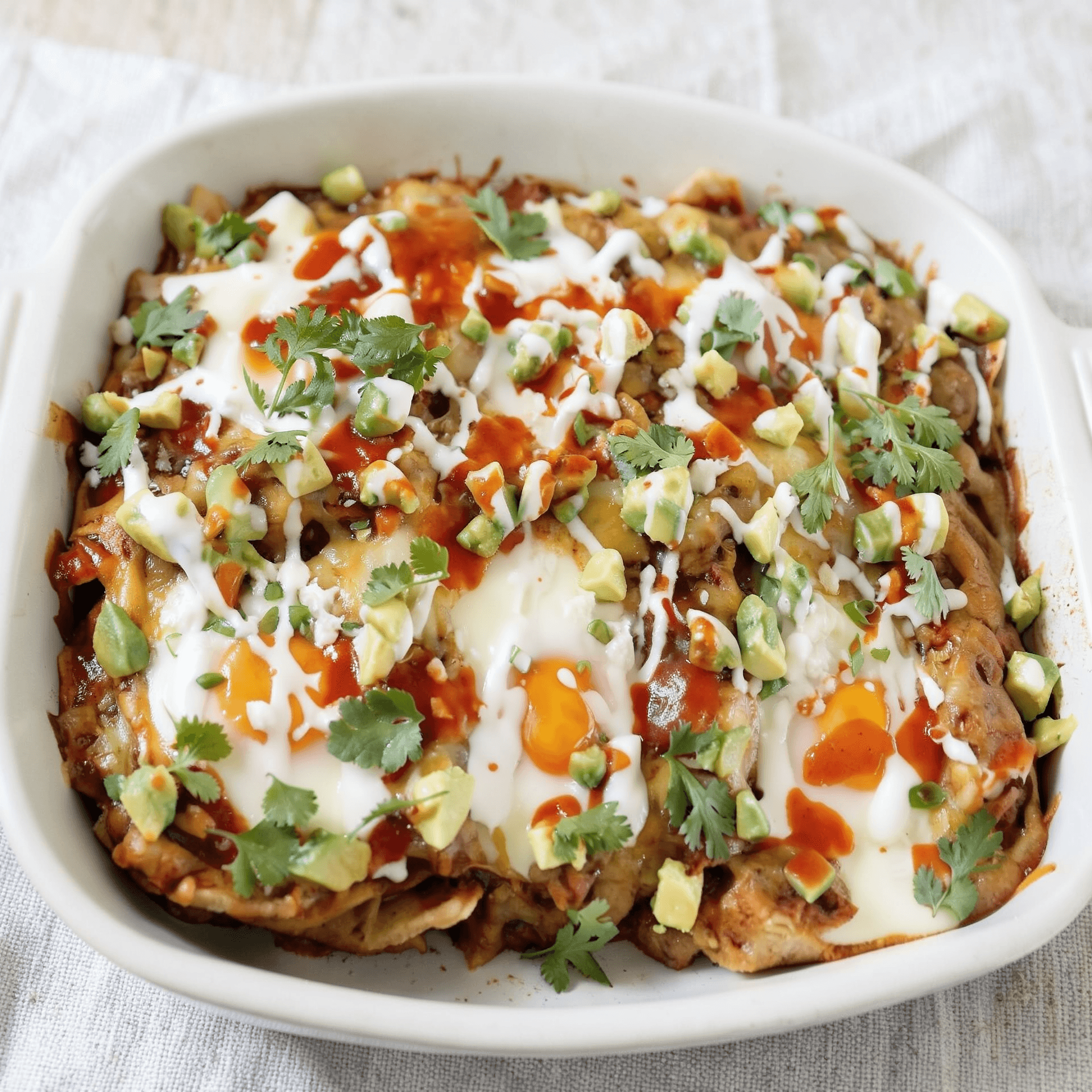 Chilaquiles Breakfast Casserole