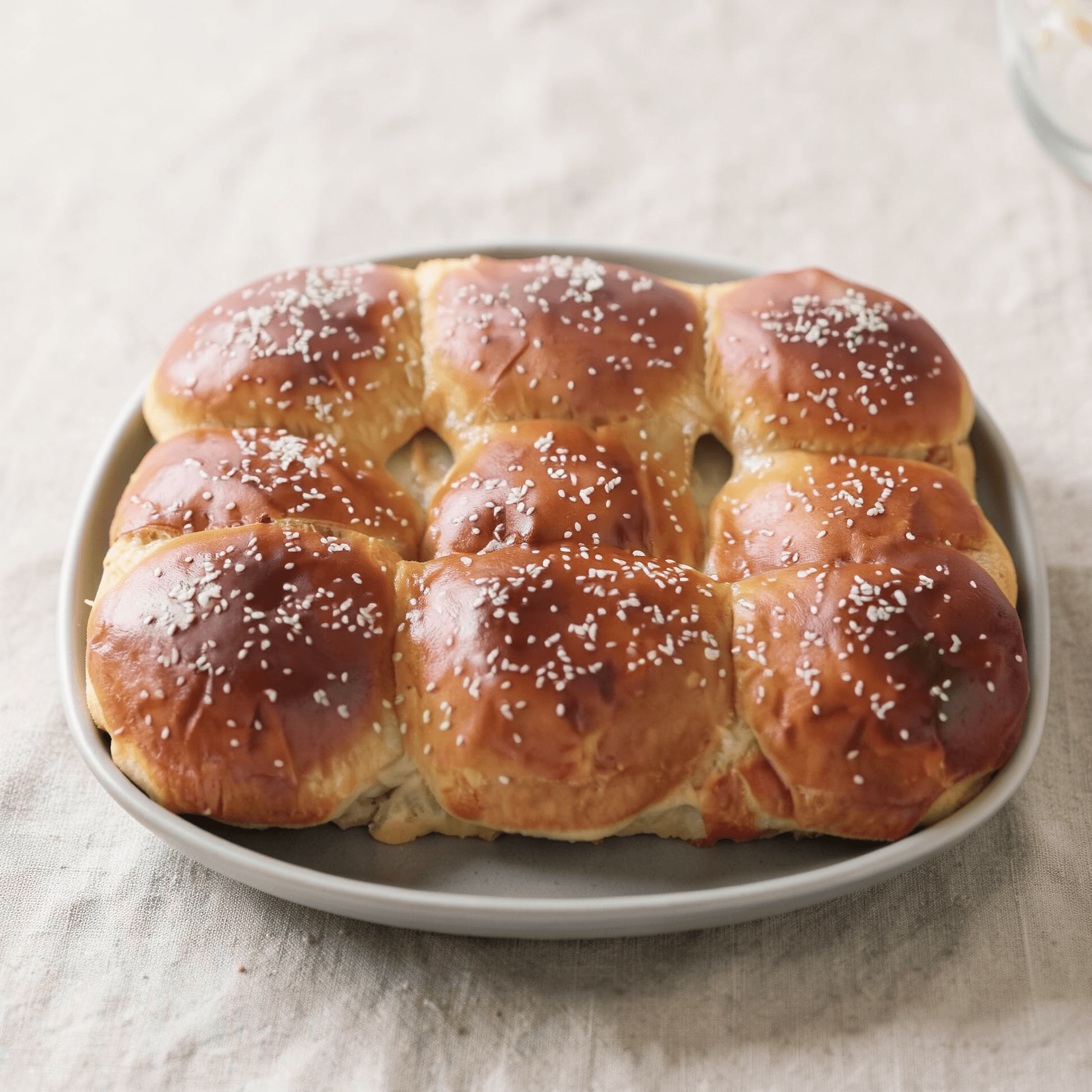 Hamburger Bun Bread Pudding