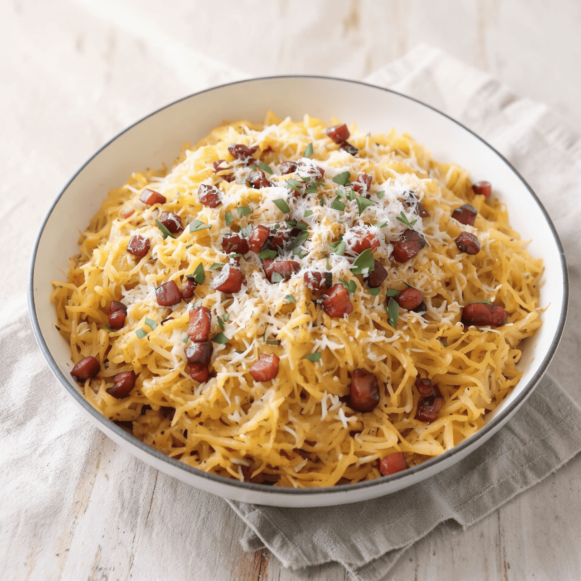 Spaghetti Squash Carbonara