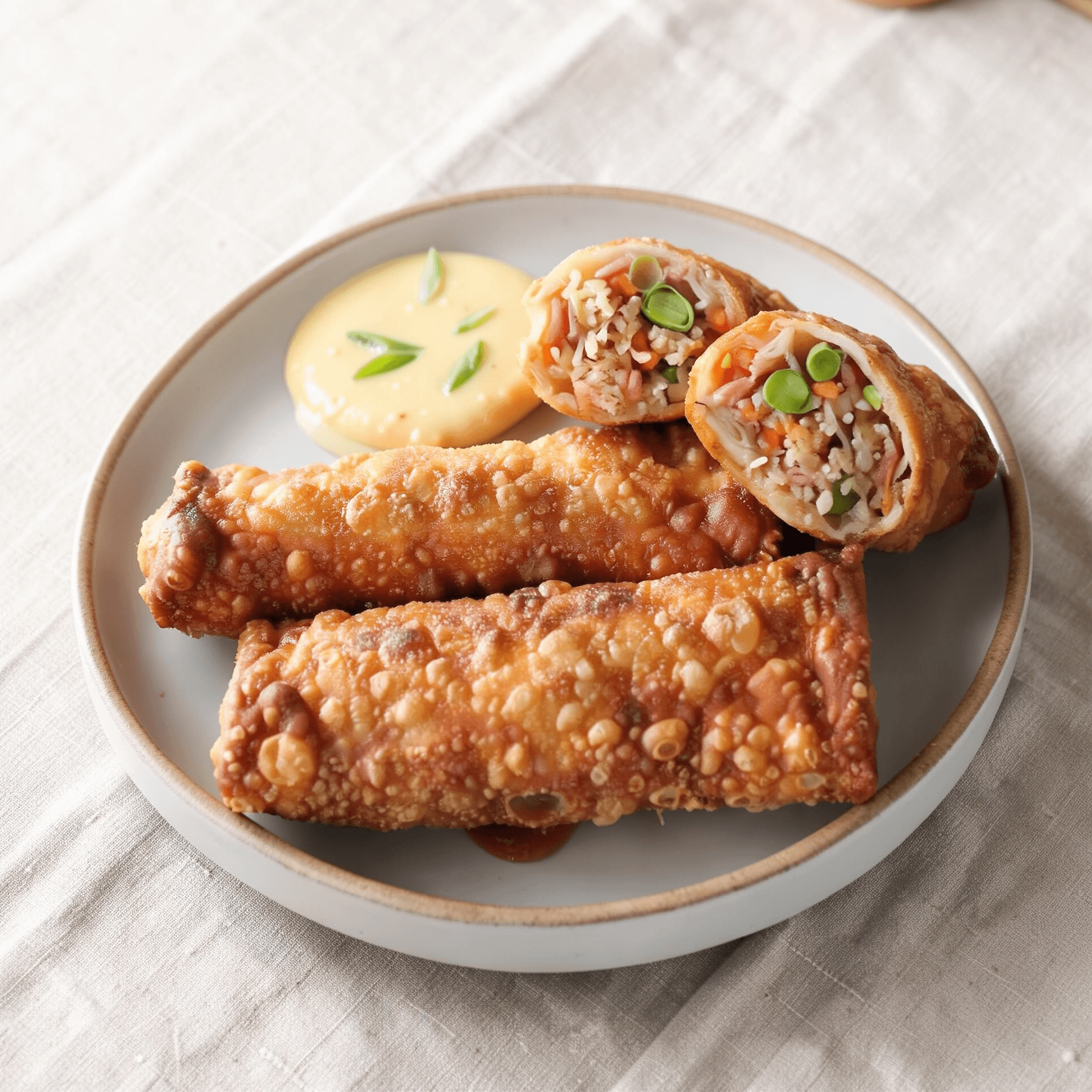 Easter Ham Egg Rolls
