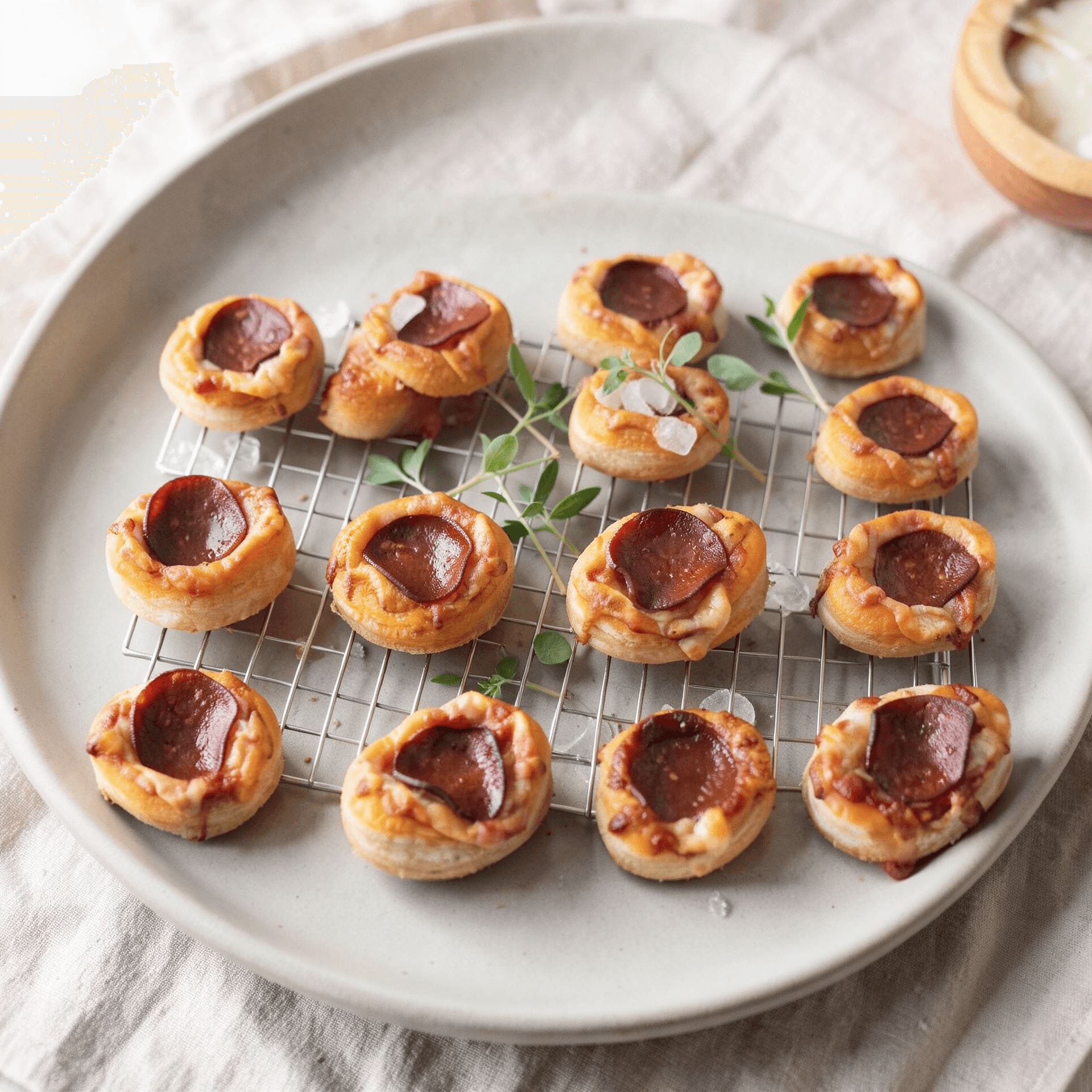 Puff Pastry Pizza Popper
