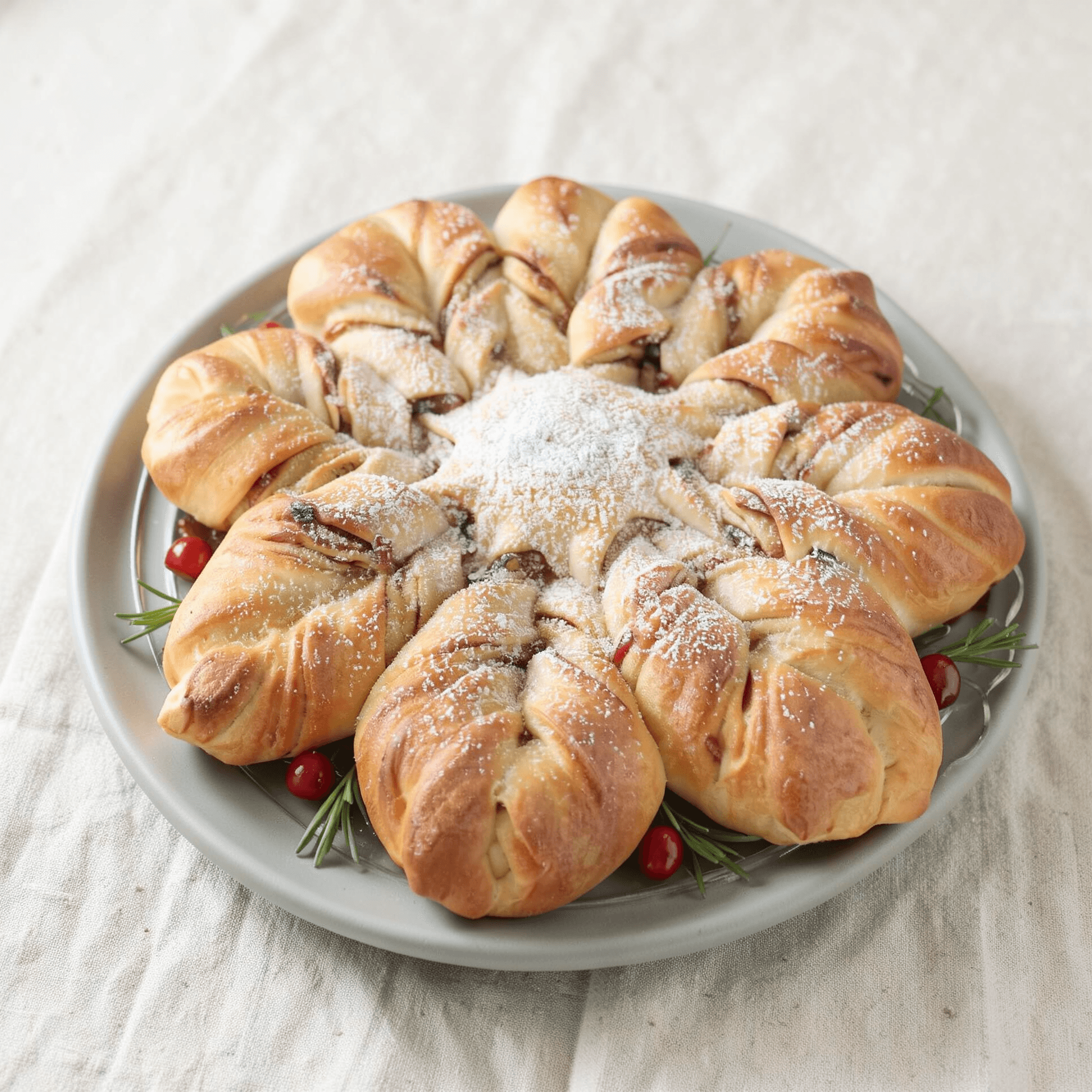 Cinnamon-Cardamom Holiday Star Bread