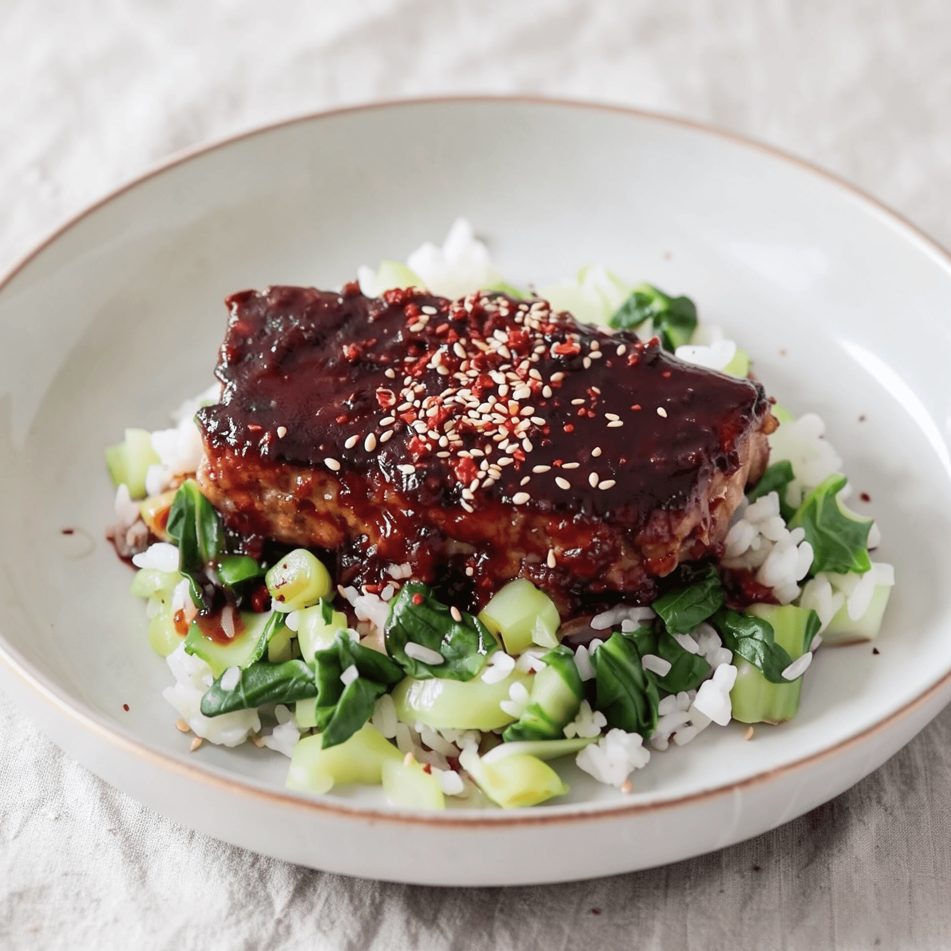 Soy-Ginger Mongolian Meatloaf