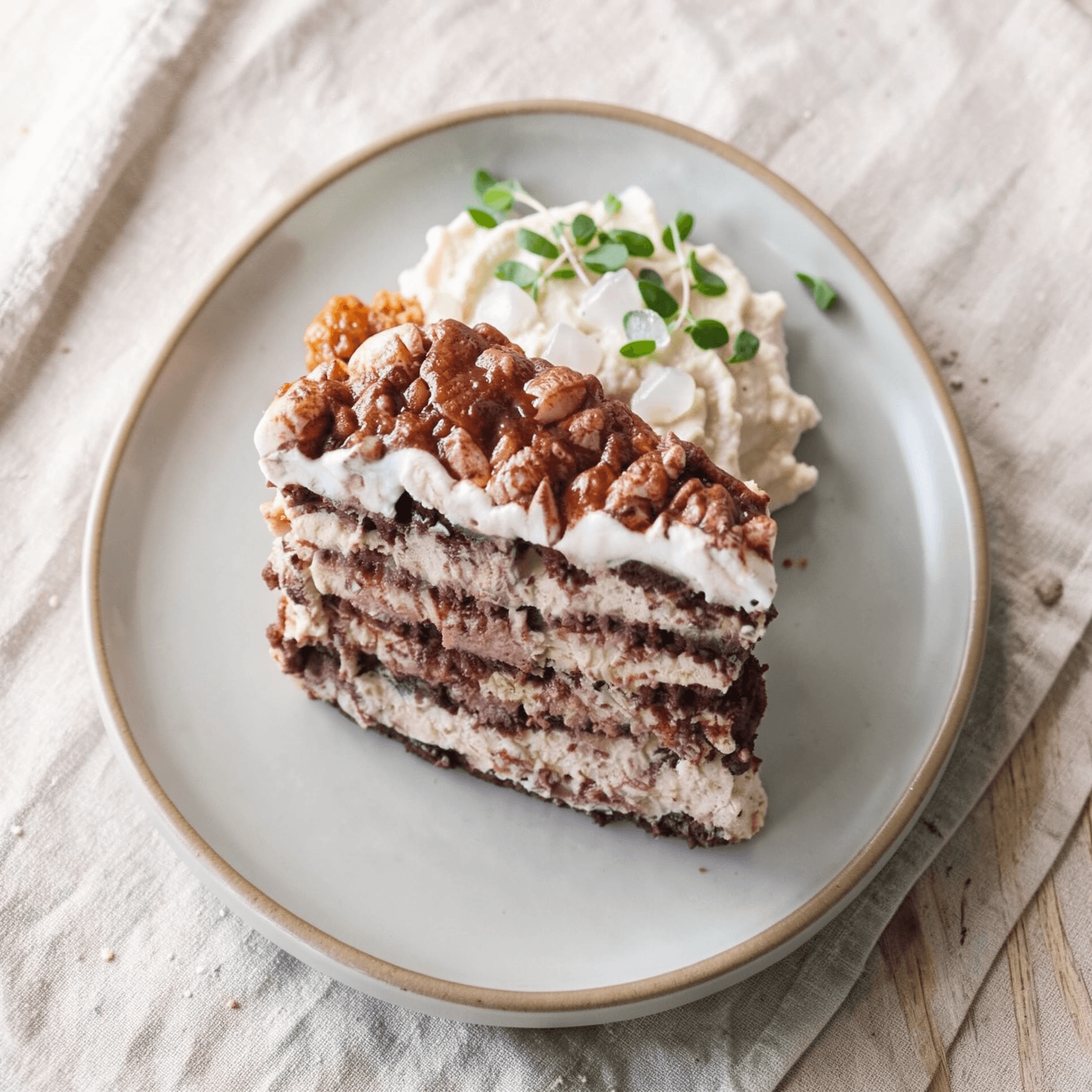 Mocha Chip Icebox Cake
