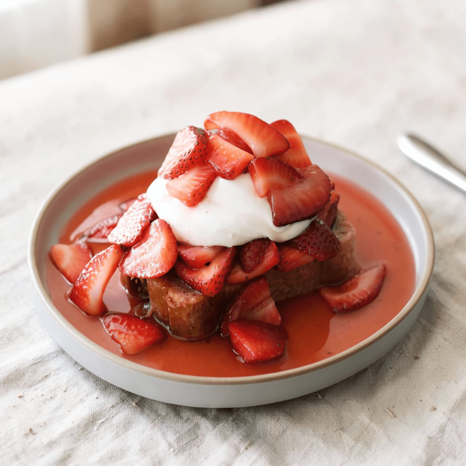 Strawberry Blender Cake