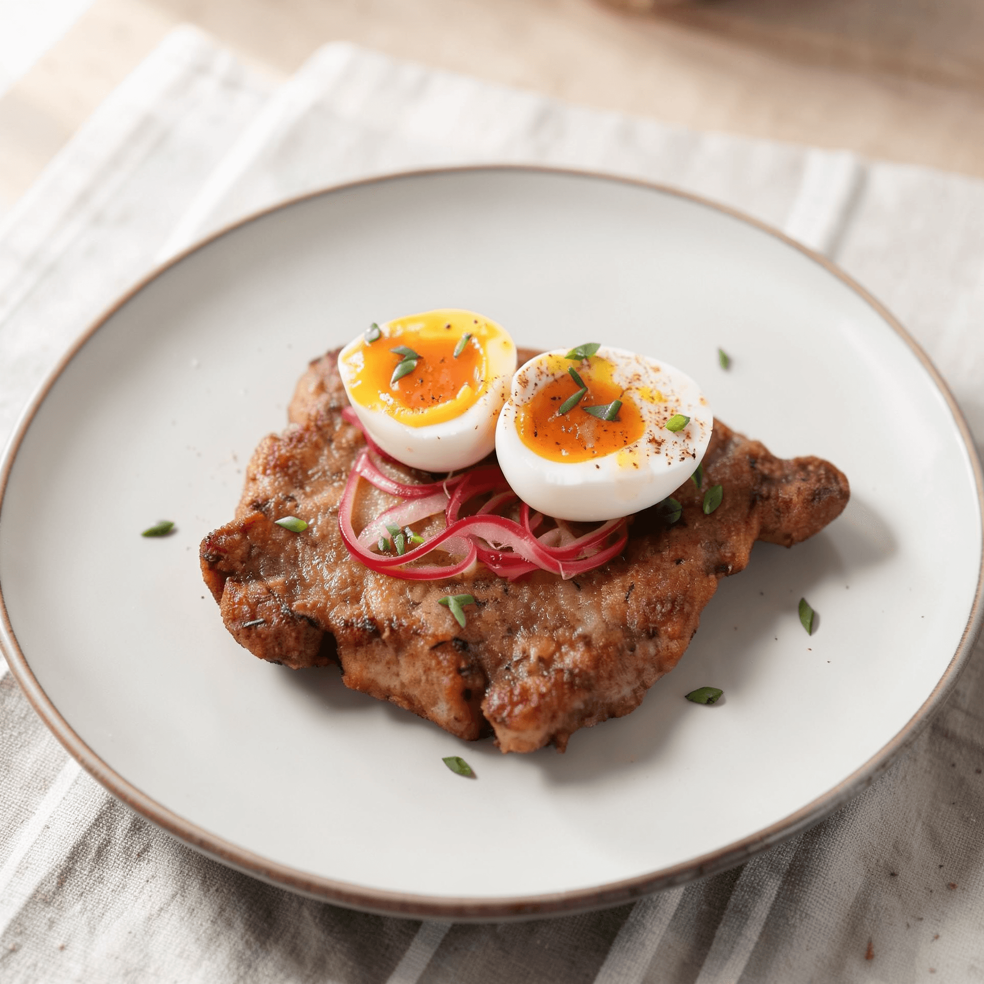 Sausage-Spiced Breakfast Pork Cutlet
