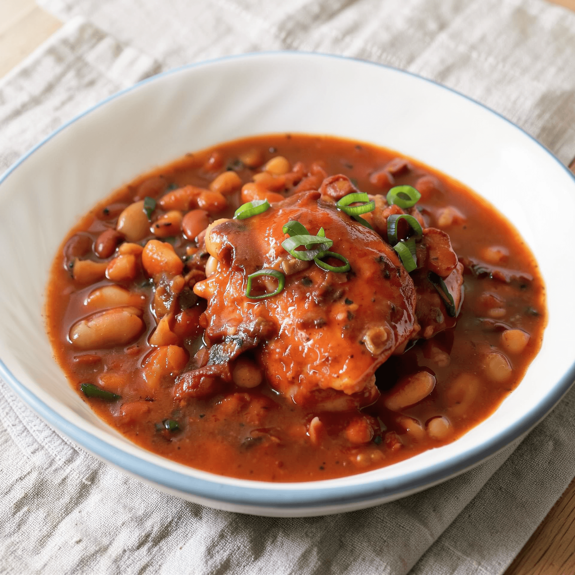Slow-Baked Chili Bean Chicken