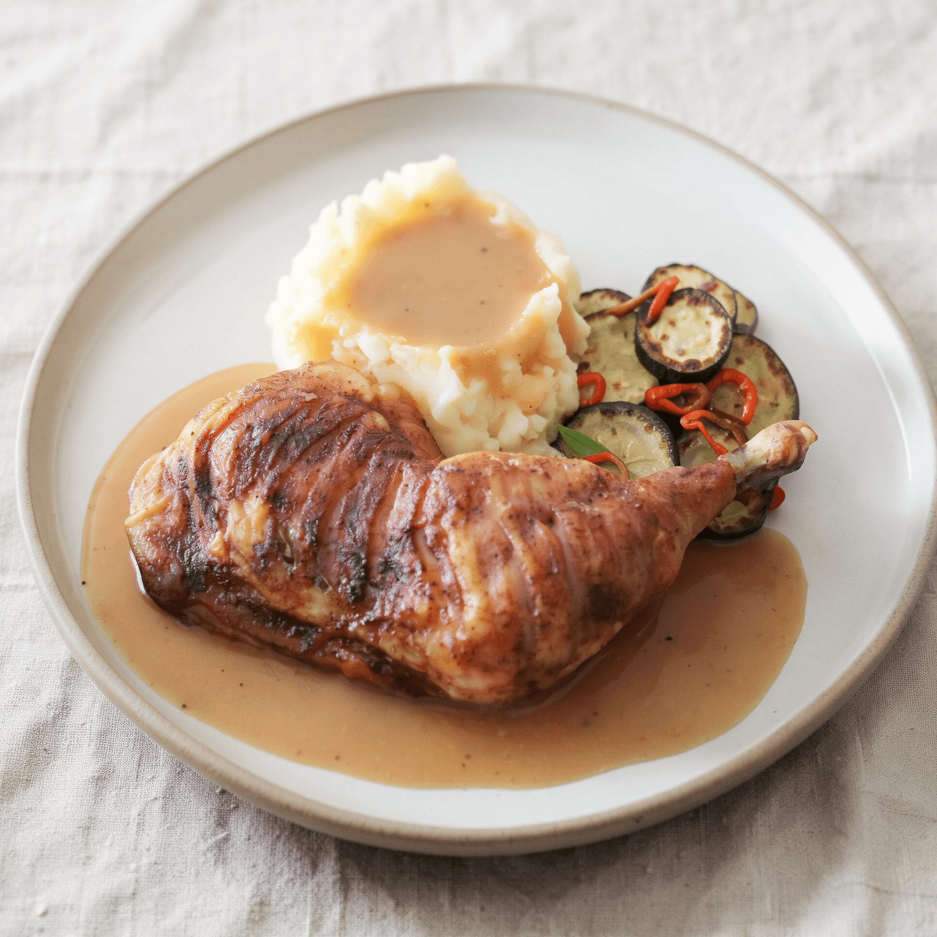 Tiger-Cut Roasted Chicken