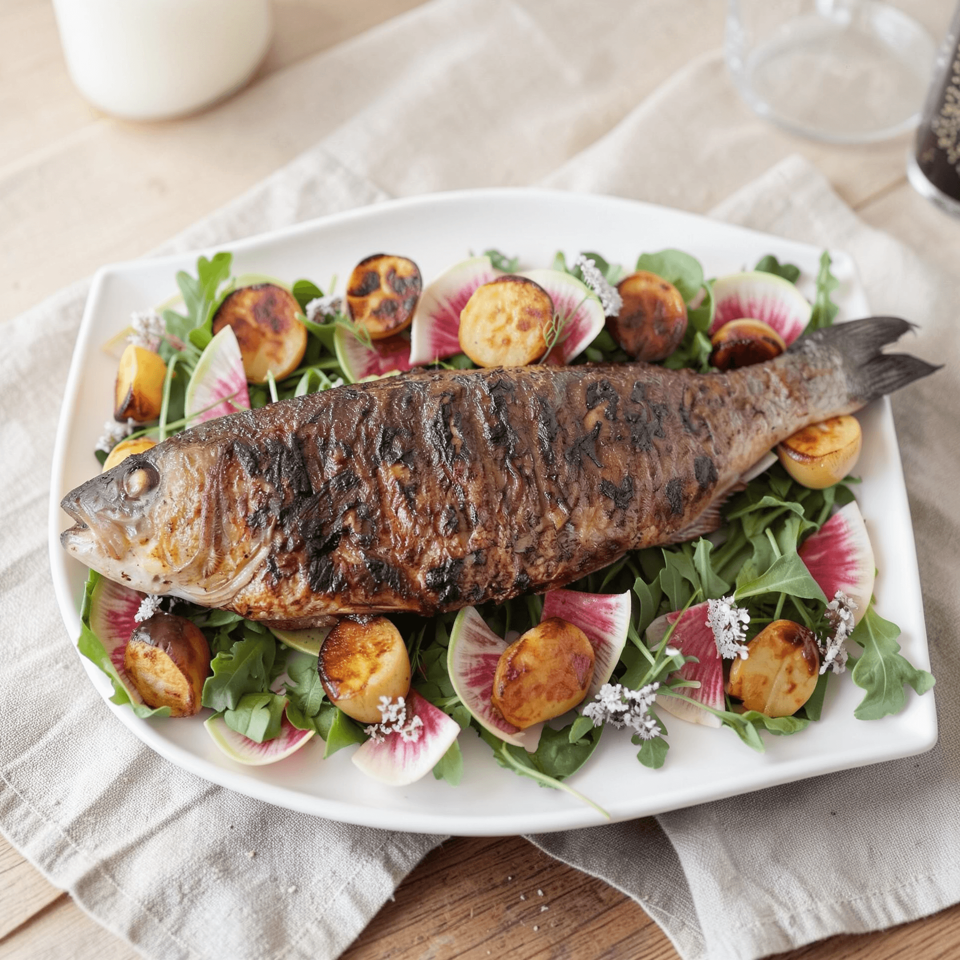 Grilled Whole Branzino