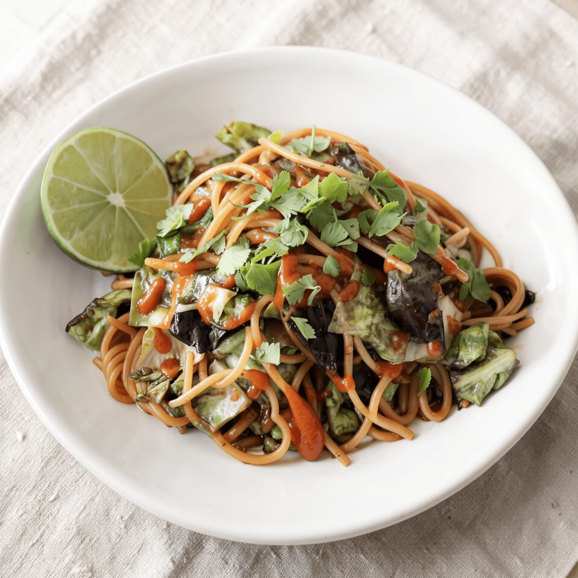 Spicy Lettuce & Garlic Noodles
