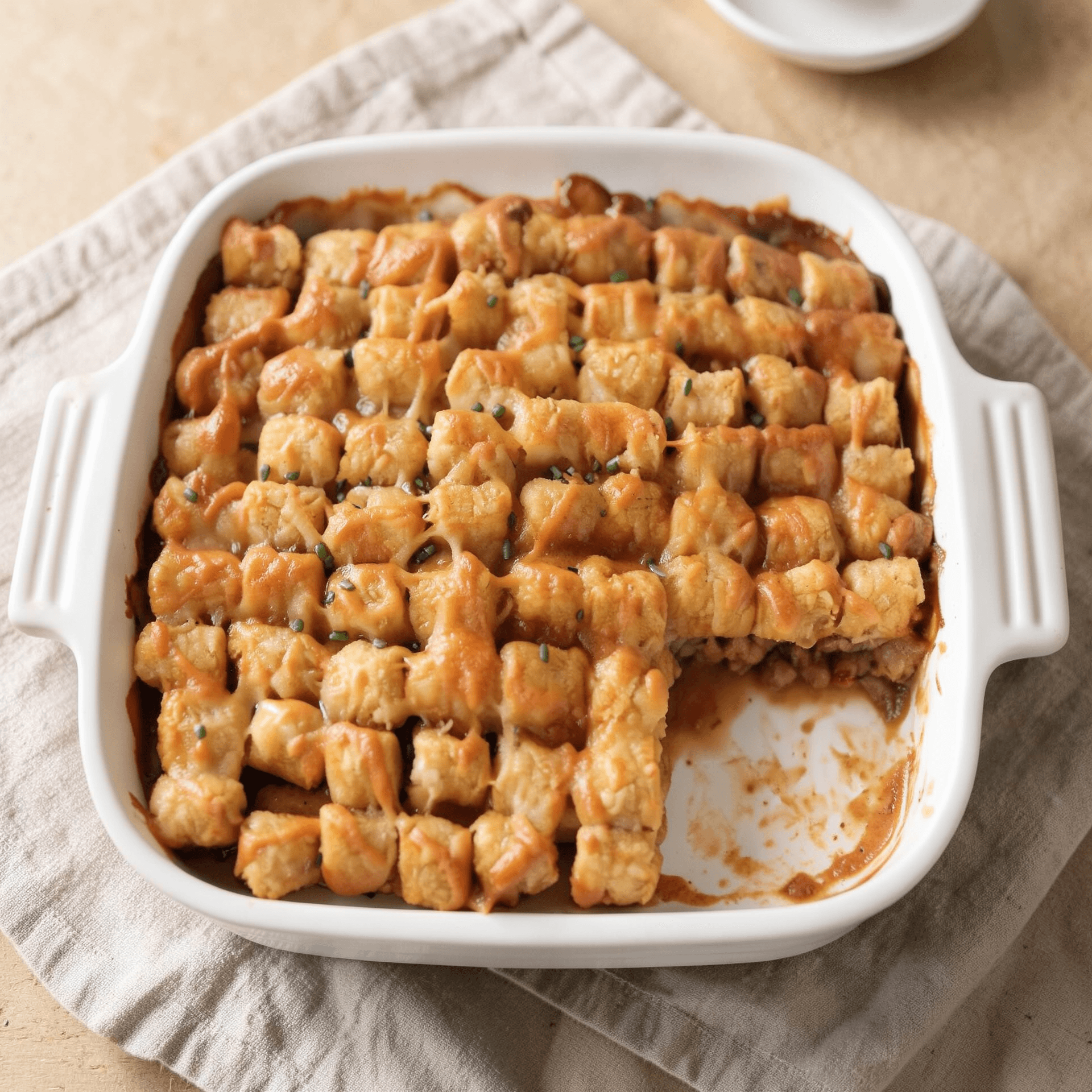 Turkey Tater Tot Hot Dish